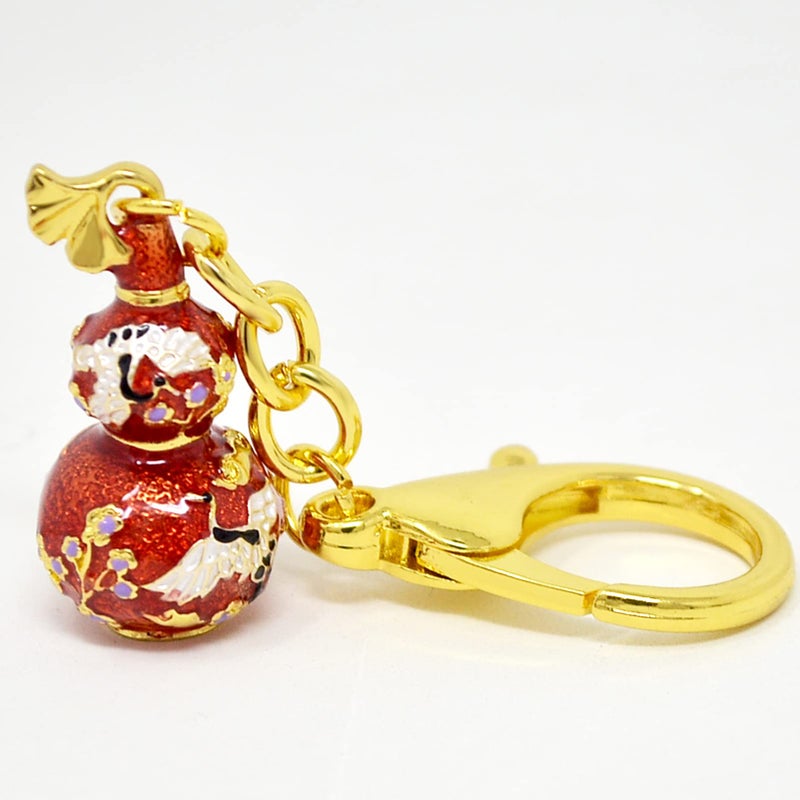 Fengshuibringluck Feng Shui Red Wu Lou With Joyous Crane Keychain Prevent Marriage Breakdown And Bring Harmony 10X1.8Cm/3.9X0.7In Fengshuibringluck 0 - Image 4