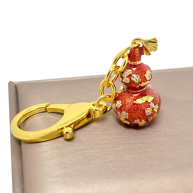 Fengshuibringluck Feng Shui Red Wu Lou With Joyous Crane Keychain Prevent Marriage Breakdown And Bring Harmony 10X1.8Cm/3.9X0.7In Fengshuibringluck 0 - Image 3