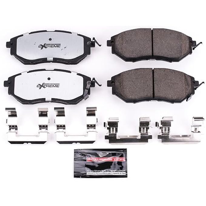 POWERSTOP Z26 Street Performance Carbon Fiber Ceramic Brake Pads with Hardware Z261078 - Image 3