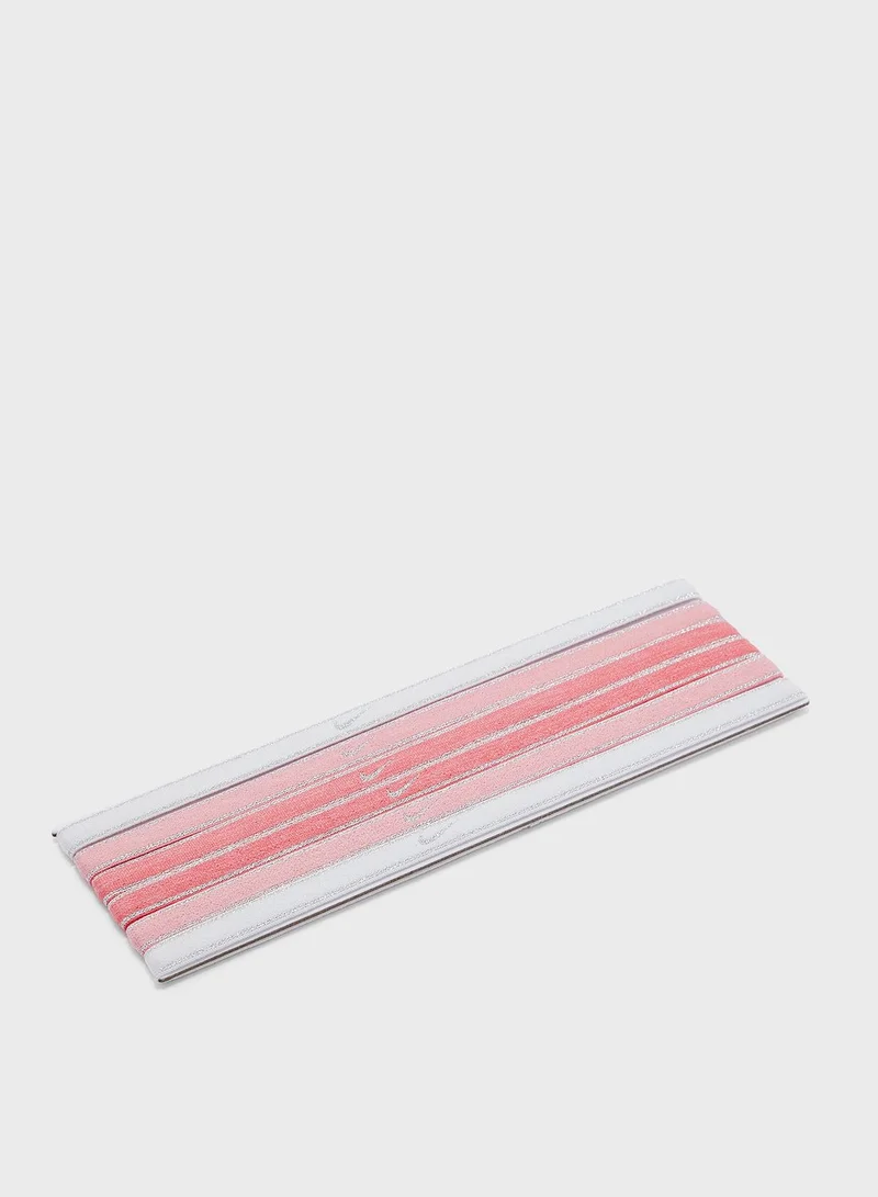 Nike 6 Pack Swoosh Metallic Headbands