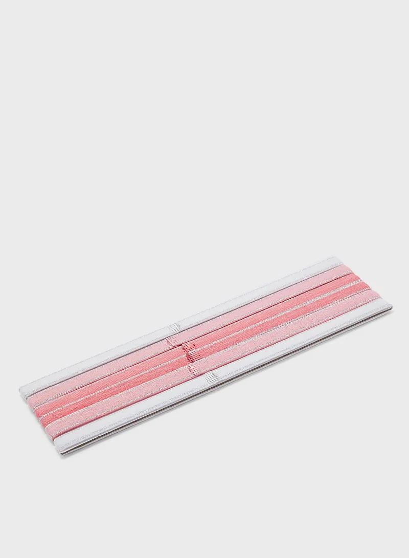 Nike 6 Pack Swoosh Metallic Headbands