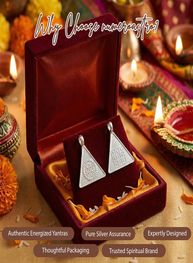 numeroastro Surya Pyra Yantra Locket Pendant In Silver For Men & Women (Energized & Activated) (7 Grams Approx) (1 Pc) - Image 5