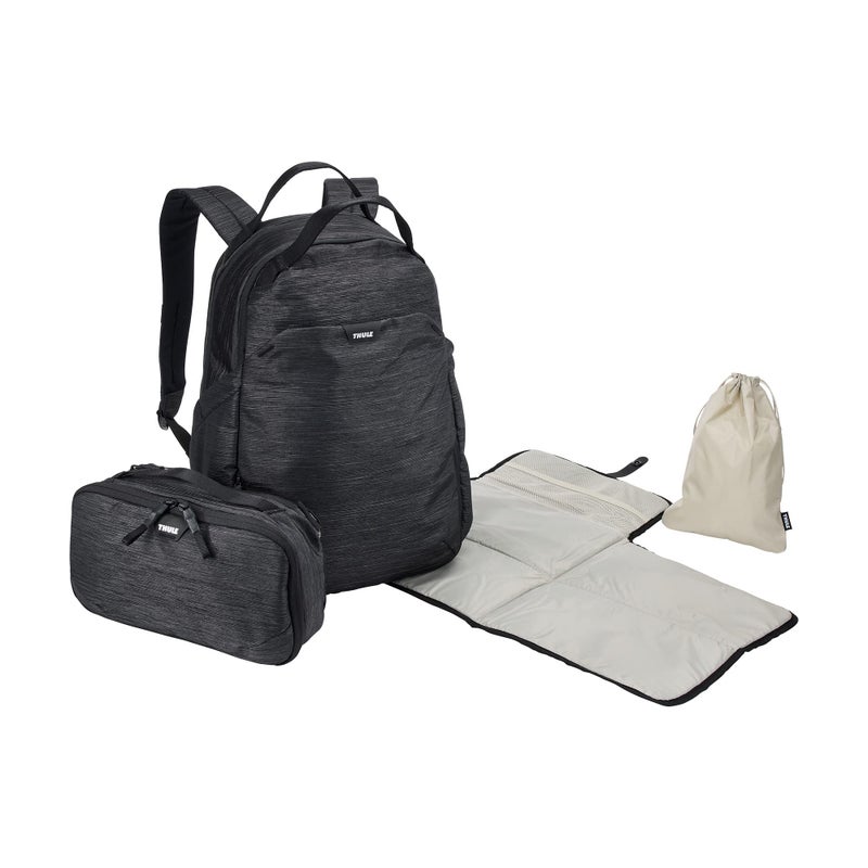 Thule Changing Backpack - Diaper Bag Backpack - Maternity Backpack - Baby Bag with Shoulder Straps - Travel Diaper Backpack, Black - Image 2