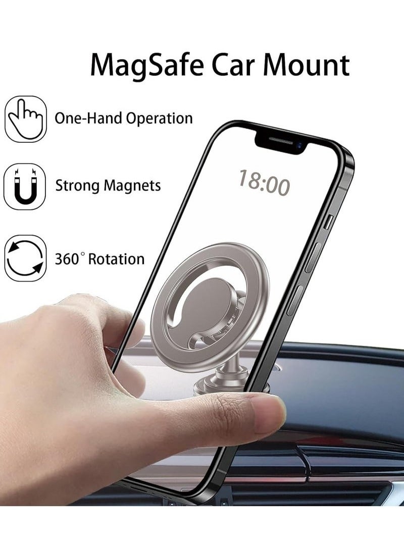 URBBKING Magsafe Car Holder, Car Phone Magnet Air Vent Magnetic Car Mobile Holder Rotatable Car Mount Fit  - Image 3