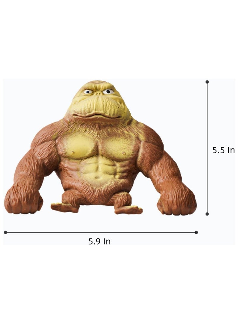 Fun Splash Monkey Stress Relief Toy - Reduces Child's Fussiness Gorilla Sensory Toy for All Ages - Orange Camouflage - Image 3