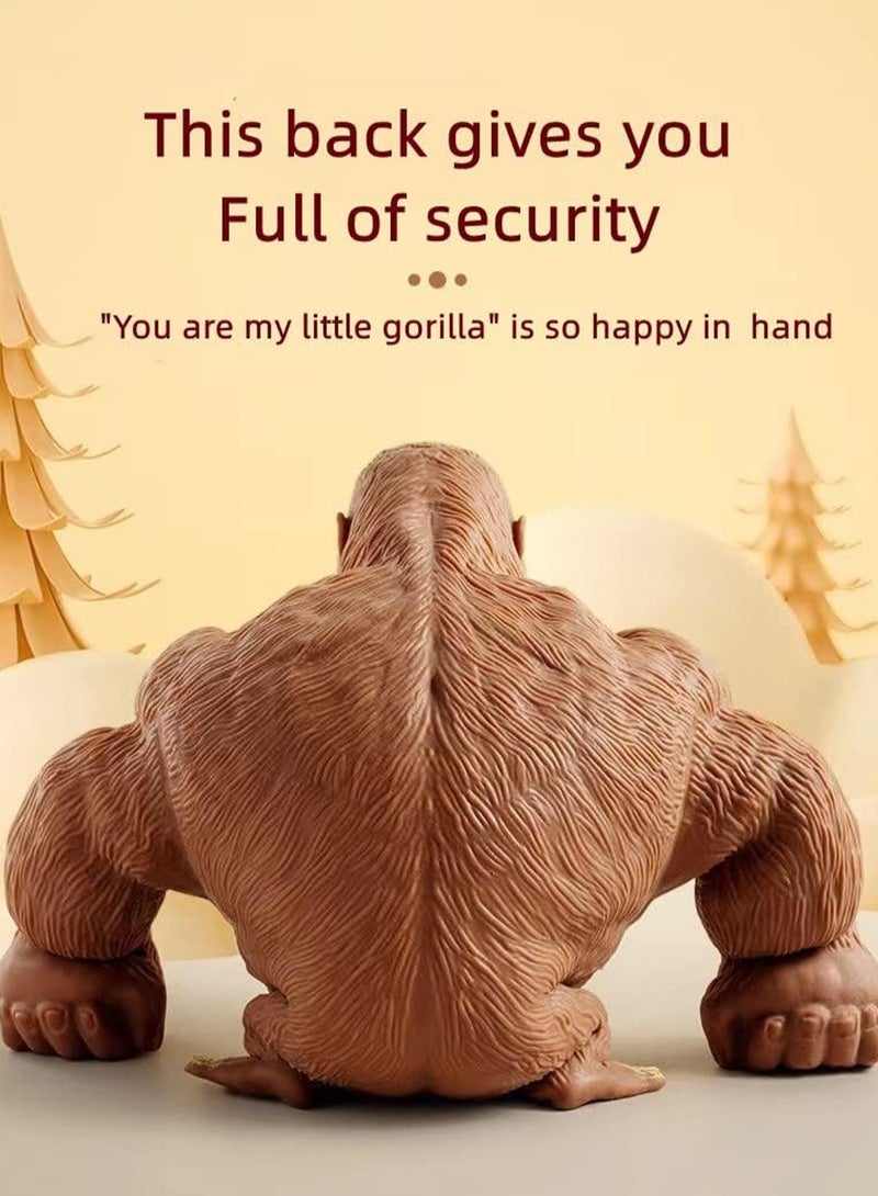 Fun Splash Monkey Stress Relief Toy - Reduces Child's Fussiness Gorilla Sensory Toy for All Ages - Orange Camouflage - Image 2