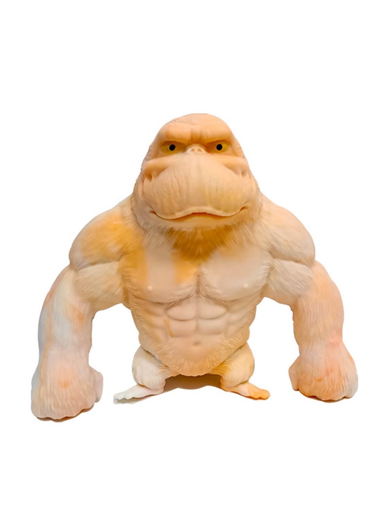 Fun Splash Monkey Stress Relief Toy - Reduces Child's Fussiness Gorilla Sensory Toy for All Ages - Orange Camouflage - Image 1