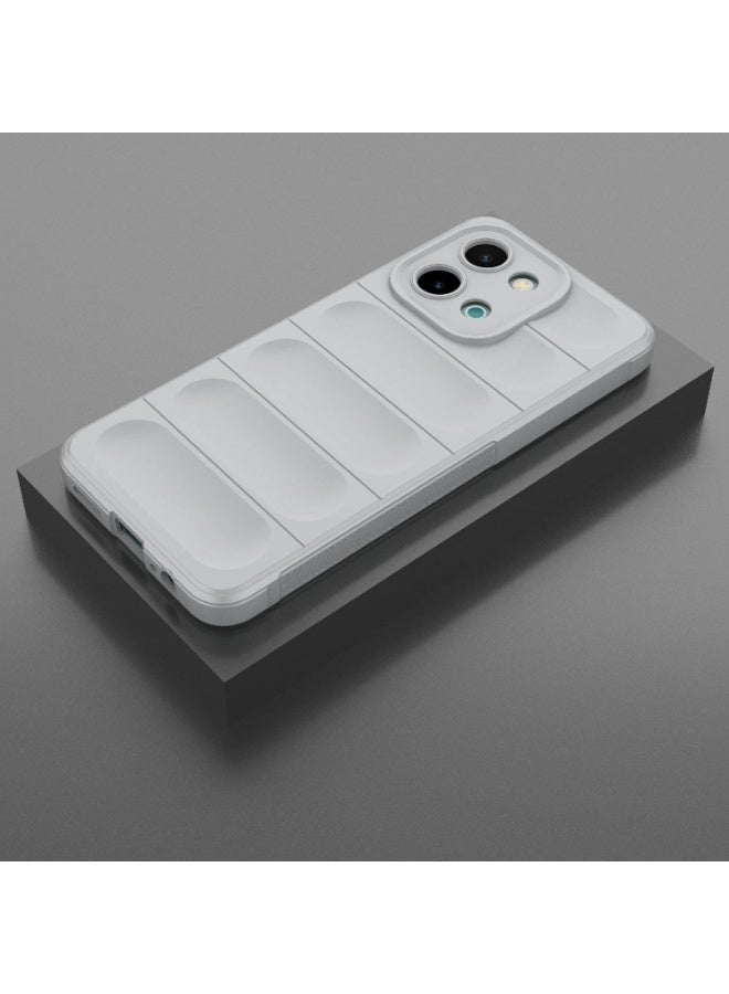 Premium Protection Back Silicone Case Compatible with Vivo y28 4G Magic Shield Shockproof Case with Camera Protection (Grey) - Image 2