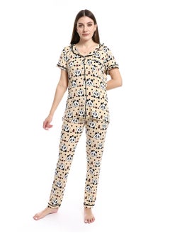 Women Pajama Set With Pants And Button Design - pzsku/Z9D4AD41D132B83996449Z/45/_/1710926864/7f51151c-5de2-4098-b984-7cc63cea2692