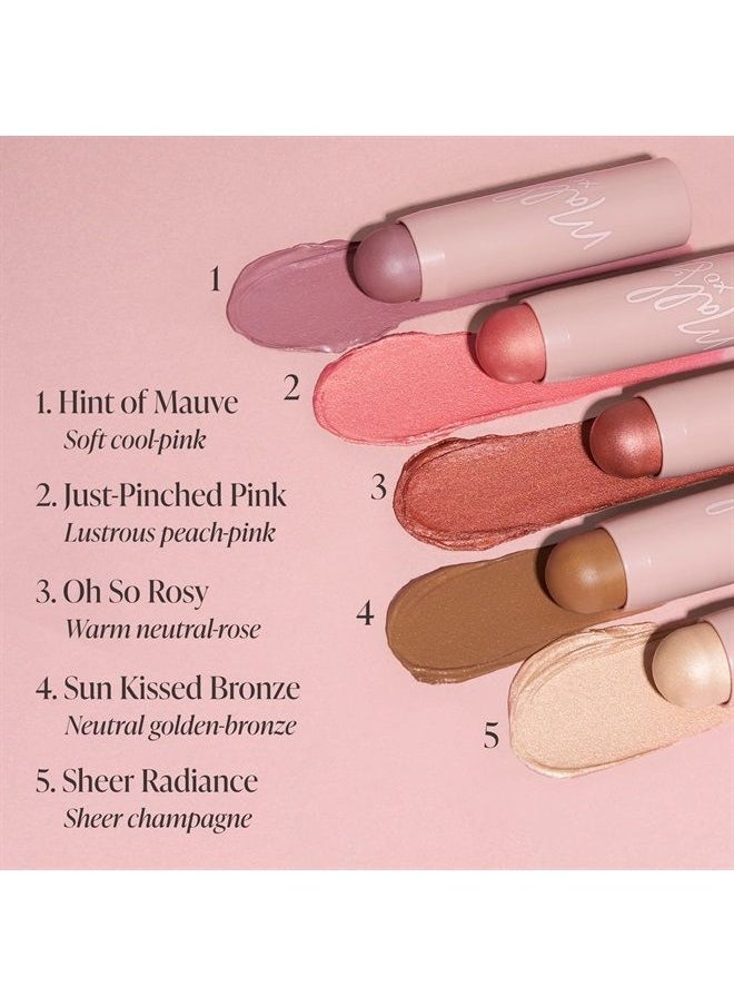 Mally Beauty - Shimmer, Shape & Glow Plus Face Defining Stick, Oh So Rosy - Image 1
