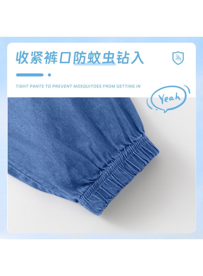 Jeanswest Girls' Pants Summer Thin Kids' Mosquito-repellent Jeans Pants For Big Girls Casual Sports Trousers - Image 4