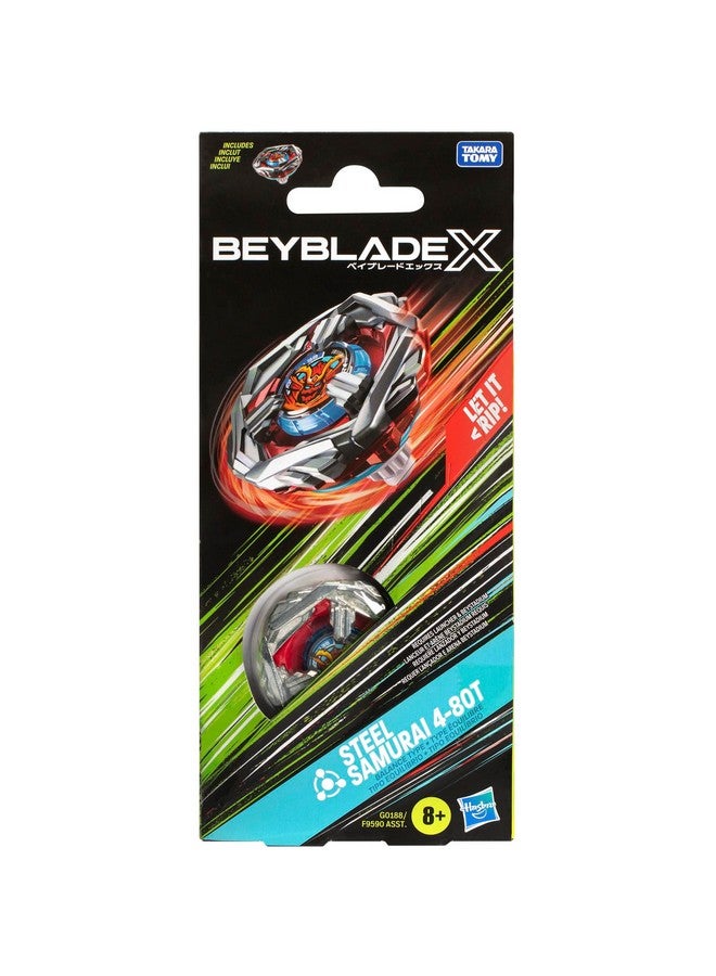 BeyBlade باي بليد إكس ستيلي ساموراي 4-80T مجموعة حزمة مع طوب دوار من النوع المتوازن؛ ألعاب طوب القتال للأولاد والبنات من عمر 8 سنوات - Image 3