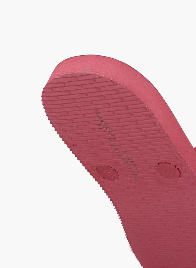 Celeste BURGUNDY Women Bead Embellished Flip Flops for Women | Best Price UAE