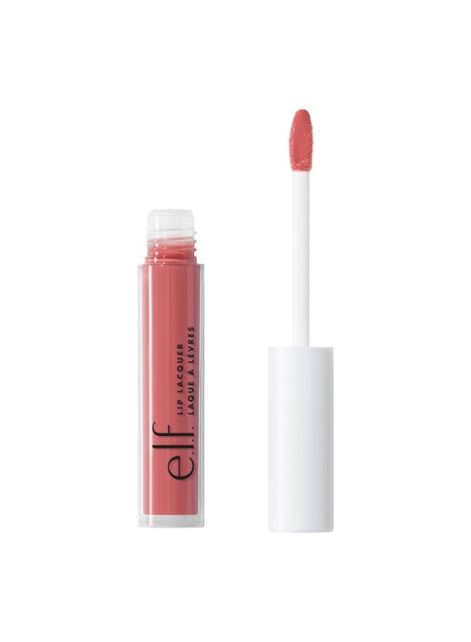 إلف ملمع شفاه مغذي غير لزج فائق اللمعان مع لون شفاف غني بفيتامينات A و E نباتي خالٍ من القسوة على الحيوانات وردة برية - Image 1