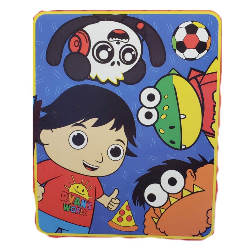 Franco Manufacturing Ryan World Soft Plush Throw Print of Ryan with Friends 40 Inches x 50 Inches