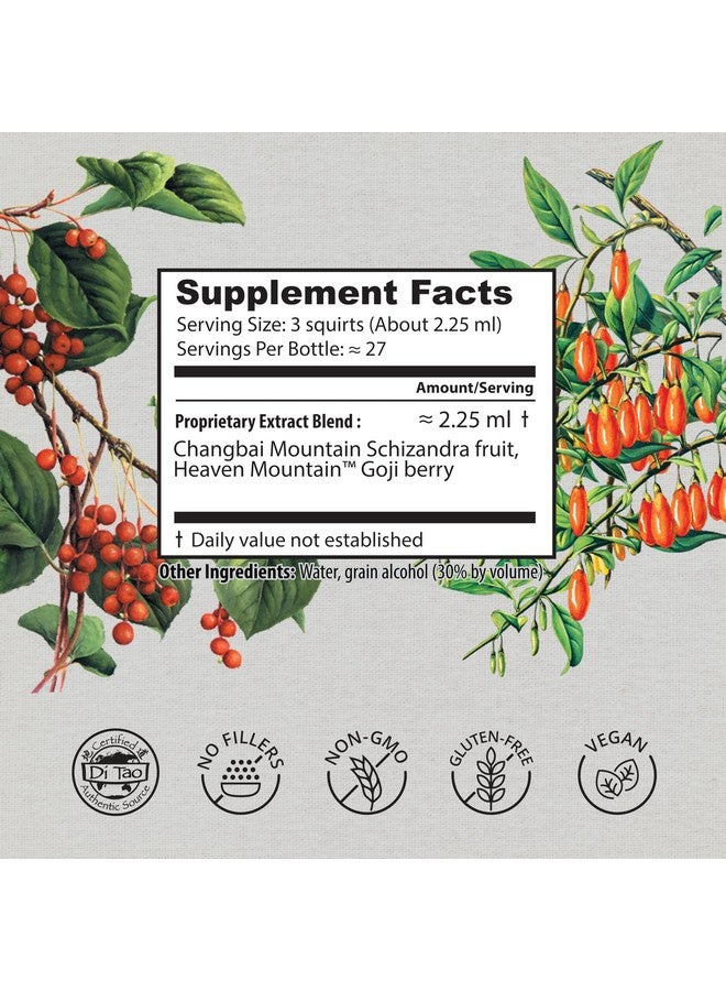 Dragon Herbs Goji & Schizandra | All Natural Tincture to Support Beauty, Skin, Healthy Aging, Eyes, Lungs | All Natural Ingredients, Non-GMO (2 fl. oz., 60 ml) - Image 3