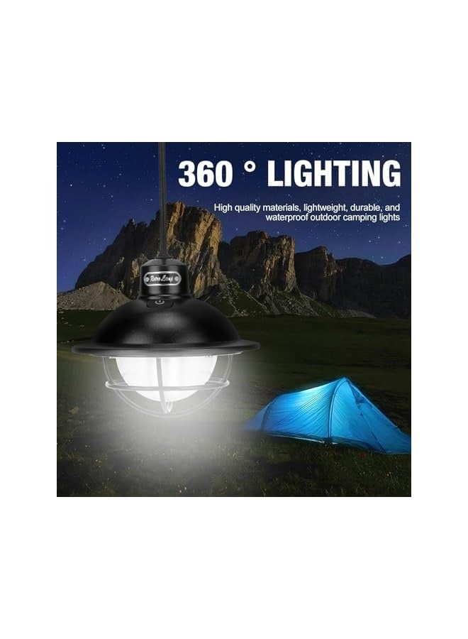 erorex Retro Camping Lights For Tents, Portable Tent Emergency Light, IP65 Waterproof Stepless Dimming And 4 Light Modes For Camping, Hiking, Emergency, Fishing [Energy Class B] - Image 4