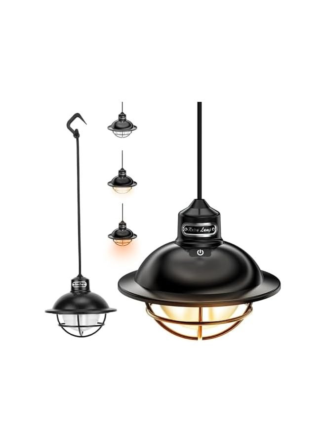 erorex Retro Camping Lights For Tents, Portable Tent Emergency Light, IP65 Waterproof Stepless Dimming And 4 Light Modes For Camping, Hiking, Emergency, Fishing [Energy Class B] - Image 1
