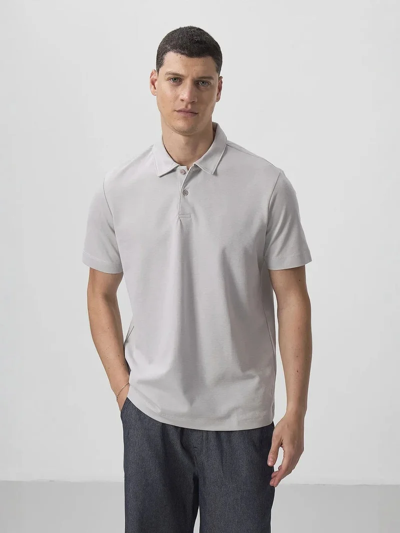 تومي لايف TOMMY Men's Cotton Elastane Polo T-Shirt