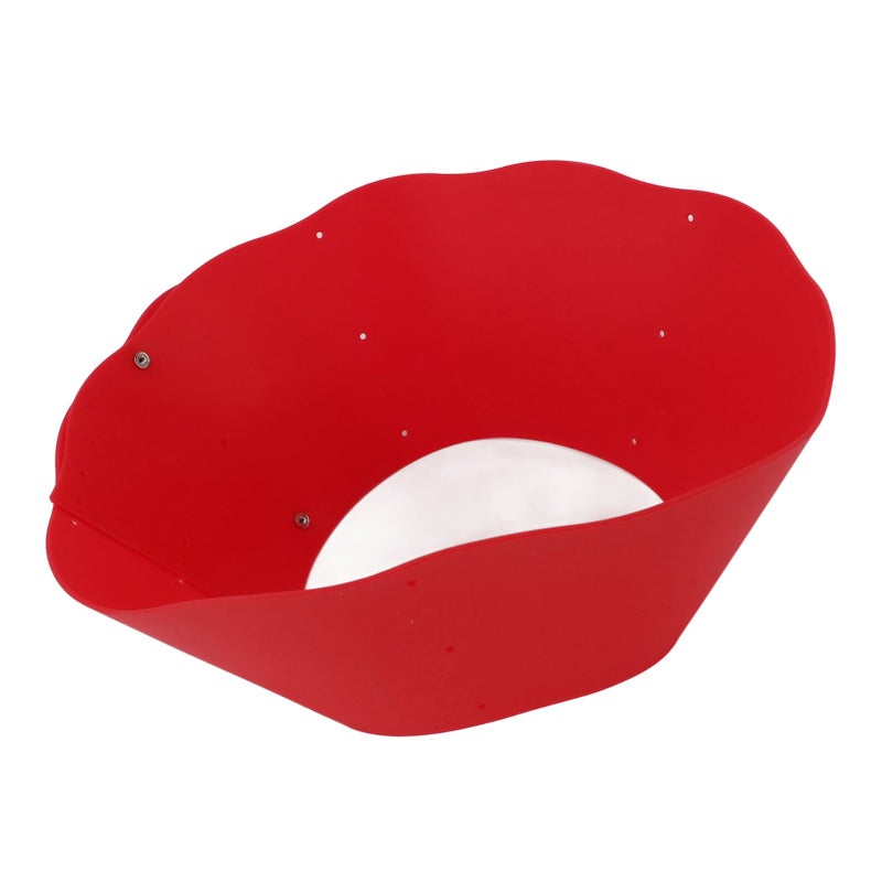 Splatter Guard Silicone Anti Oil Splashing Adjustable Frying Pan Wall Cooking Supplies Red - Image 1