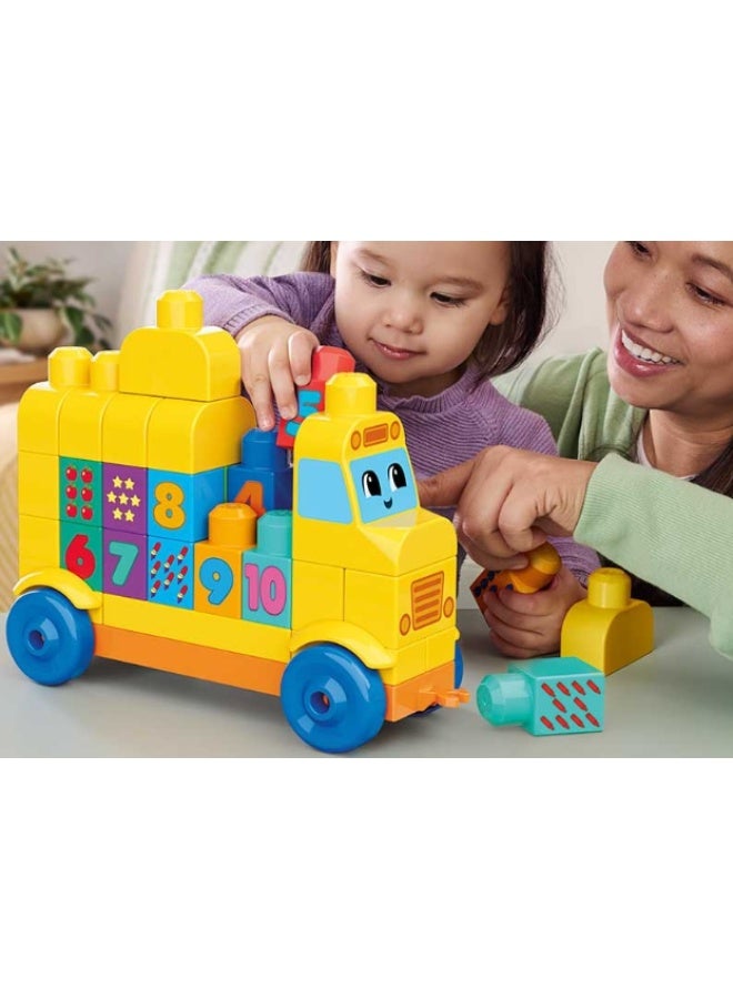 Mega Bloks Build & Count Bus Block Toy - Image 2