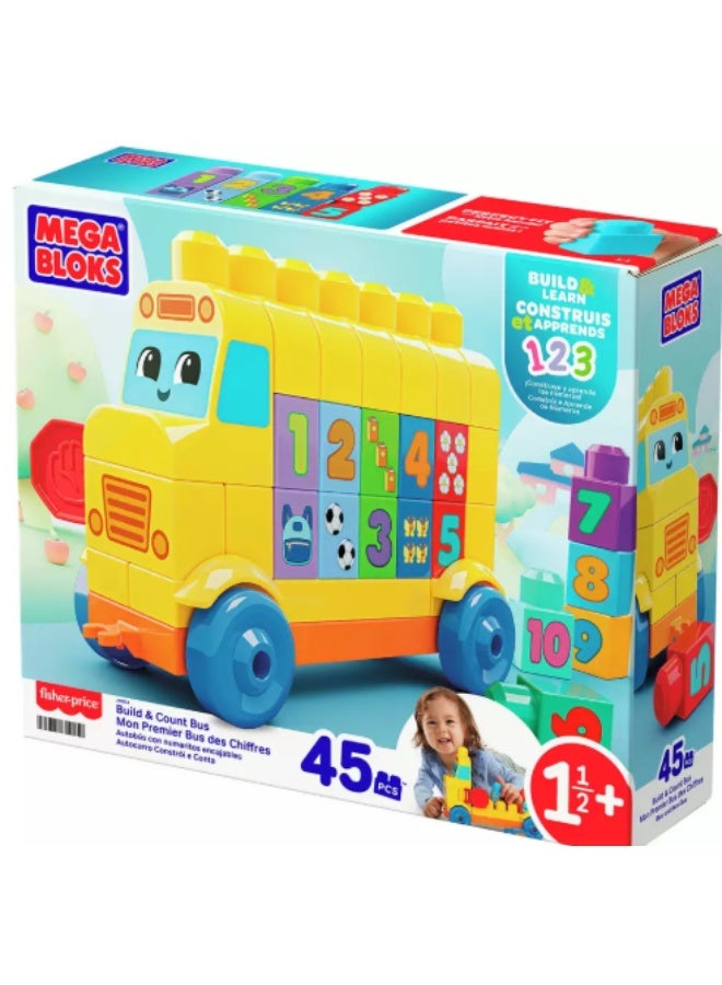 Mega Bloks Build & Count Bus Block Toy - Image 5