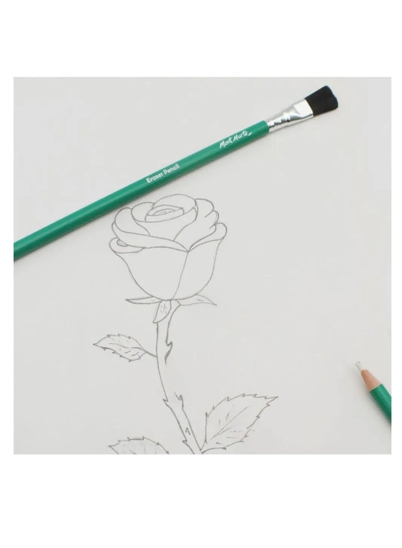 Mont Marte 2-Piece Signature Eraser Pencils With Brushes - Image 2