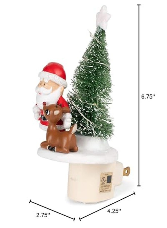 Roman 6.75" H Rudolph W/Santa Night- - Image 2