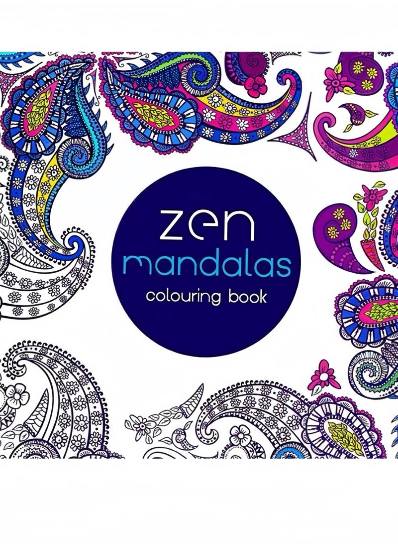 24-Pages Zen Mandalas Colouring Book Multicolour - Image 1