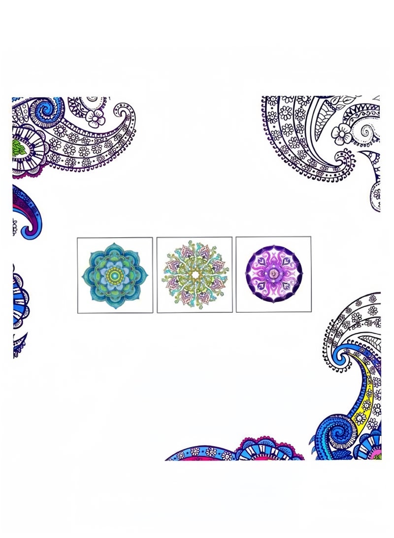 24-Pages Zen Mandalas Colouring Book Multicolour - Image 2
