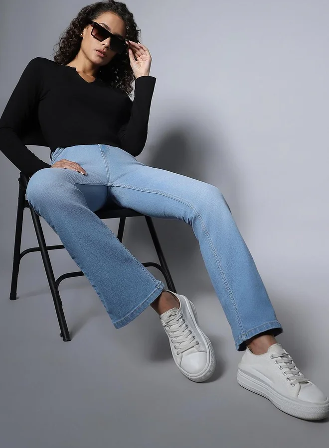 HIGH STAR Women Stretch Bootcut Fit Jeans