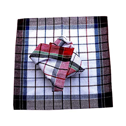 A'kin Akin Super Highly Absorbent 100% Cotton Multipurpose Kitchen Napkin | Cleaning Cloth | Duster and Chapatis Napkins | Length 18 Inch Width 18 Inch | (Pack of 24) - Image 2