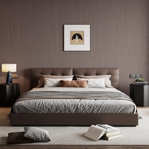 LVSHI 24"x393" Brown Grasscloth Peel and Stick Fabric Textured Contact Paper Linen Wallpaper Vintage Matte Frosted Waterproof Luxury Wallpaper for Bedroom Bathroom Kitchen (Dark Brown) - Image 2
