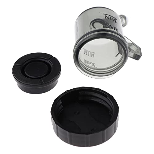 CALANDIS® Motorcycle Rear Brake Master Cylinder Oil Reservoir Tank Cup Black - Image 4