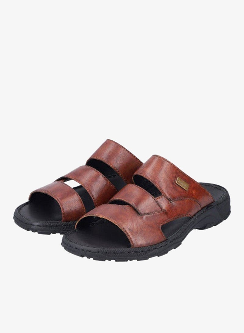 Rieker Mens Arabic Sandals 26078-23 Lugano Brown 116-1055 - Image 1