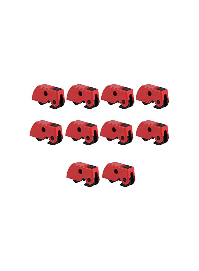 promass 10Pcs Circuit Breaker Lockout Device, Clamp On Safety Lock Set Kit - Easy to Lock Up, Universal Design, Great Materials, Simple Carrying, for Industrial, Chemical, Power - Image 1