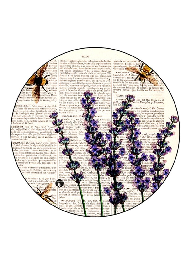 RKN Flowers Printed Fridge Magnet Round  Multicolour - Image 1