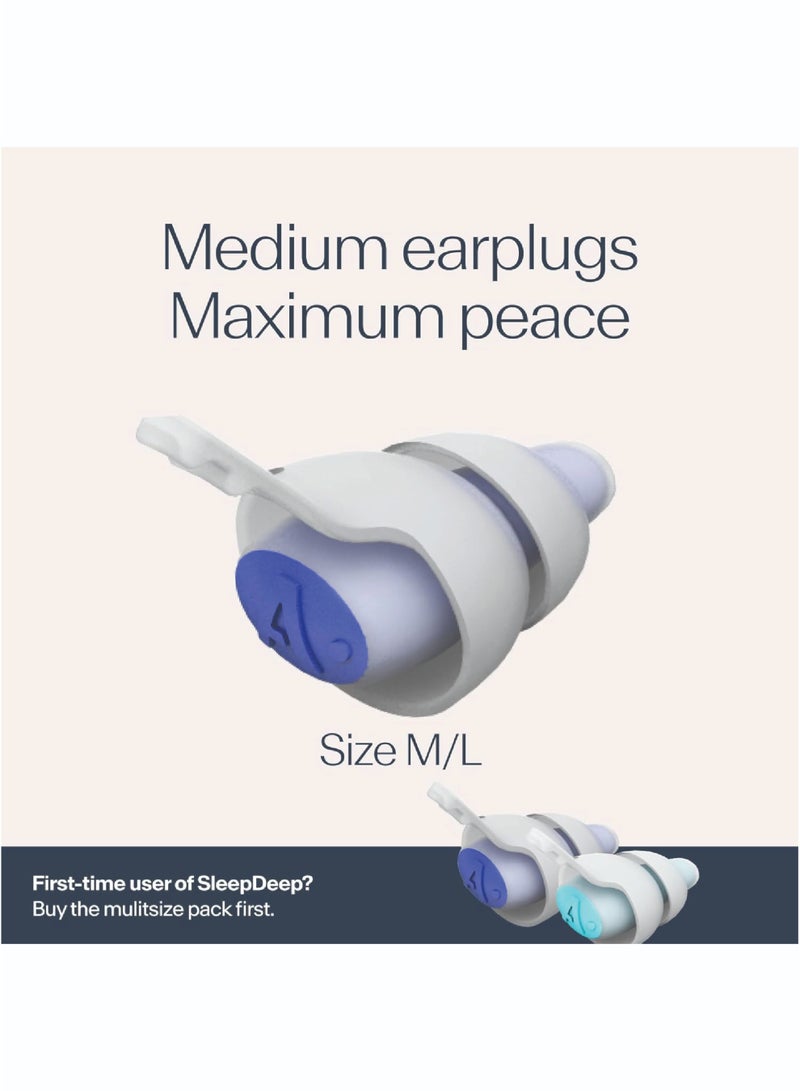 Alpine SleepDeep Ear Plugs for Sleeping – Oval Shape, Noise-Cancelling Gel, Comfortable & Reusable (M/L) - Image 4