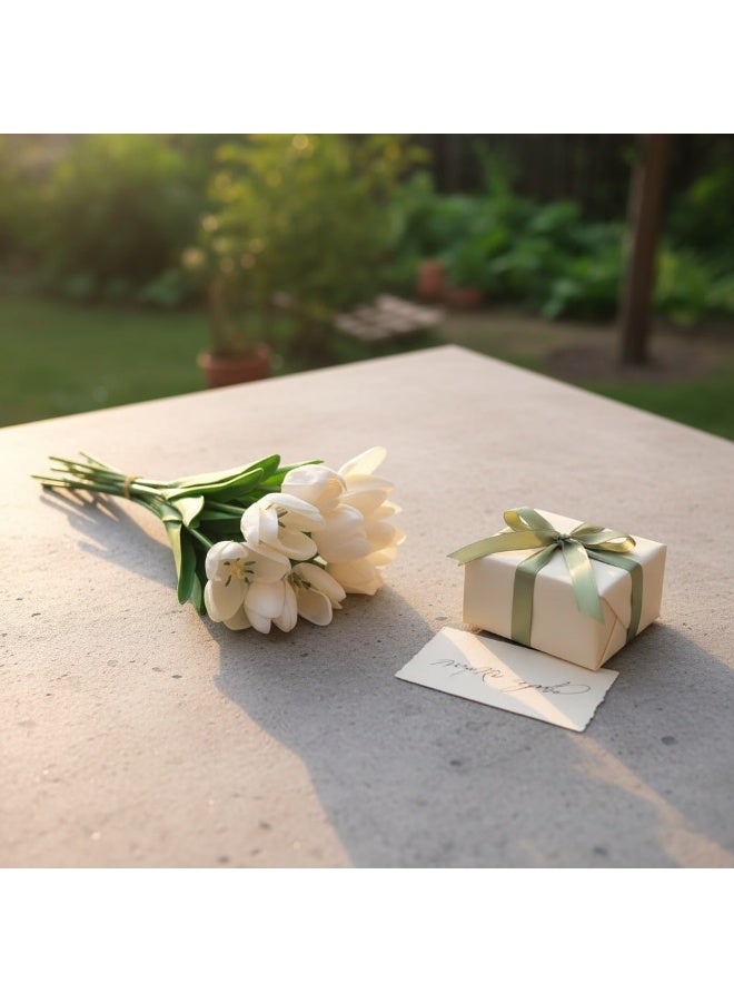 10 Pcs Artificial Real Touch Tulips Flower - Image 3