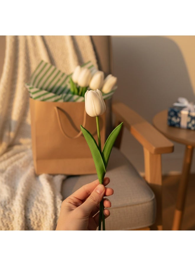 10 Pcs Artificial Real Touch Tulips Flower - Image 4