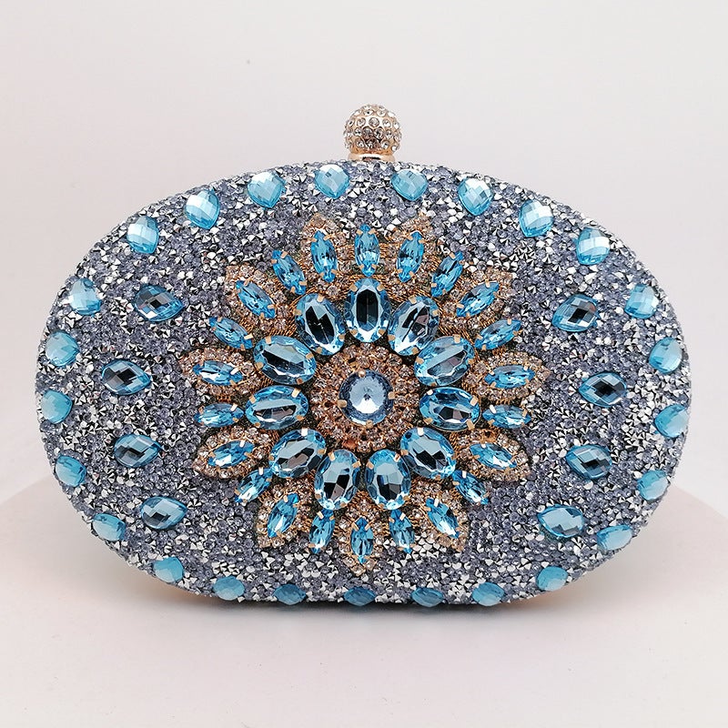 Explosions Sunflower Evening Bag Fashion Banquet Clutch Bag Dress Evening Bag Diamond-Studded Bag Party Bag - Image 5