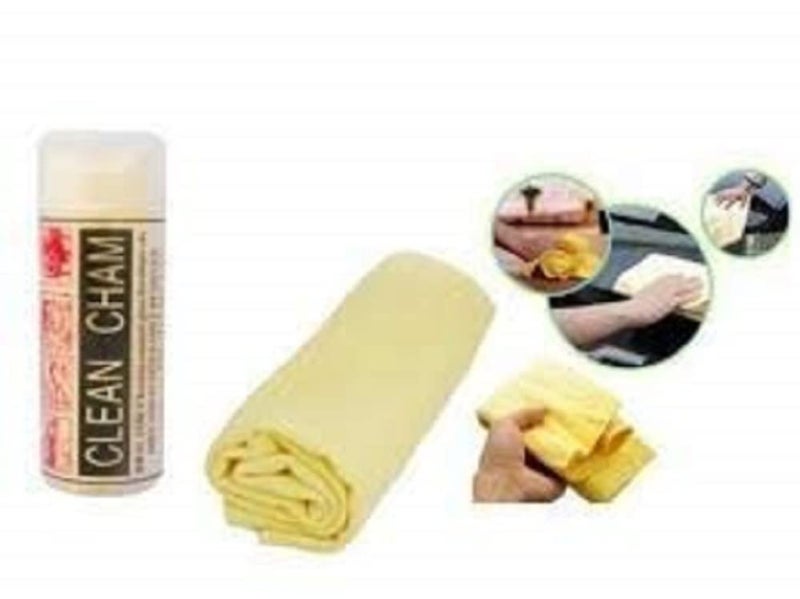 Clean Cham Liquid Absorbing Chamois Cloth for Car Cleaning Microfiber Cloth Big 1 Piece 66 CM x 43 CM, 300 GSM, multicolor - Image 2