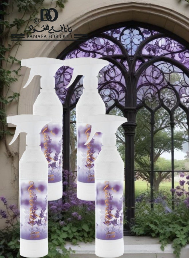Banafa 4 Pieces Lavender House Freshener - Image 1
