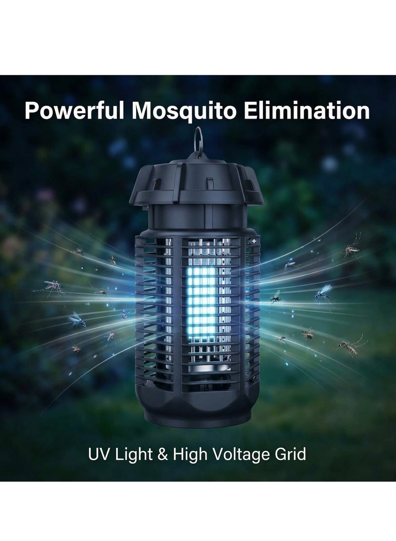 Bluejw Powerful High Power Electric Bug Zapper with UV Light 20W Indoor and Outdoor Electric Shock Mosquito Killer Light Wave Insect Killer Household Fly Trap Mosquito Lamp Mosquito Trap Device for Home Patio Garden Kitchen Office and Camping - Image 3