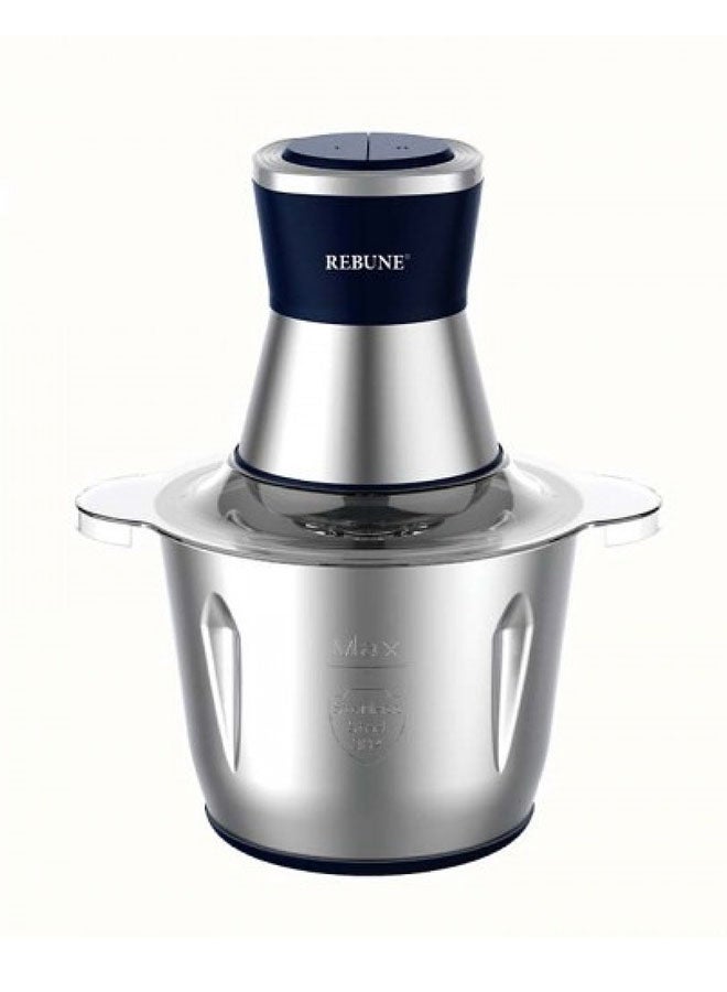 REBUNE Electric Food Grinder With 2 Speed Levels 500 W RE-2-100 Blue - Image 1