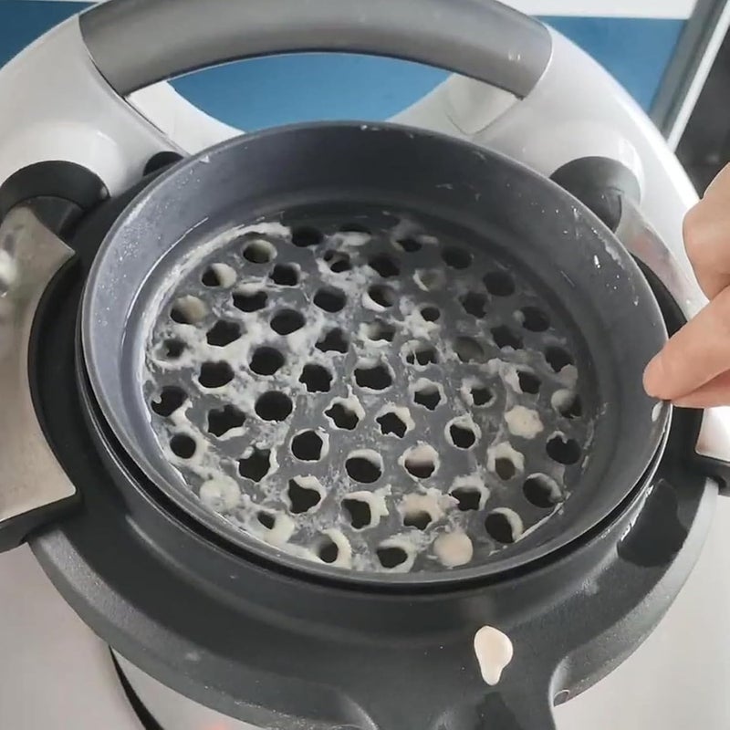 TM5,TM6 Compatible Flour Sieve and Lid Set for Kitchen Mixers, PP Dough Sieve for Homemade Desserts, for Baking Enthusiasts with TM5, for TM6 - Image 3