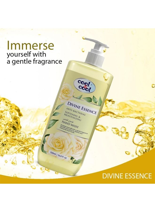 Anti-Bacterial Softening & Moisturizing Hand Wash - Divine Essence 500ml