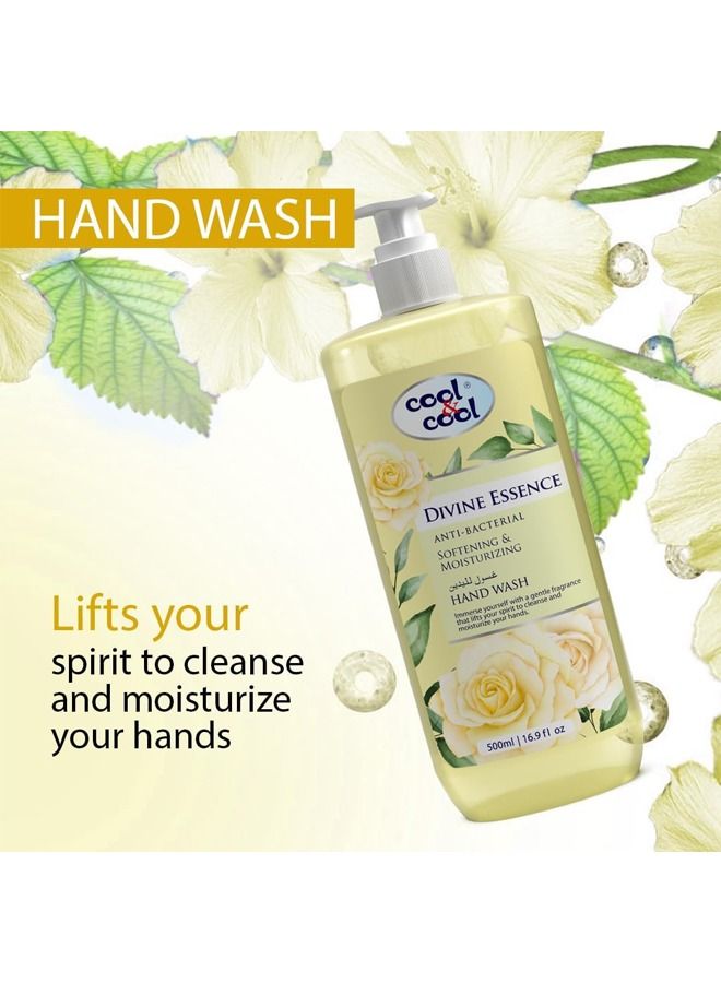 Anti-Bacterial Softening & Moisturizing Hand Wash - Divine Essence 500ml