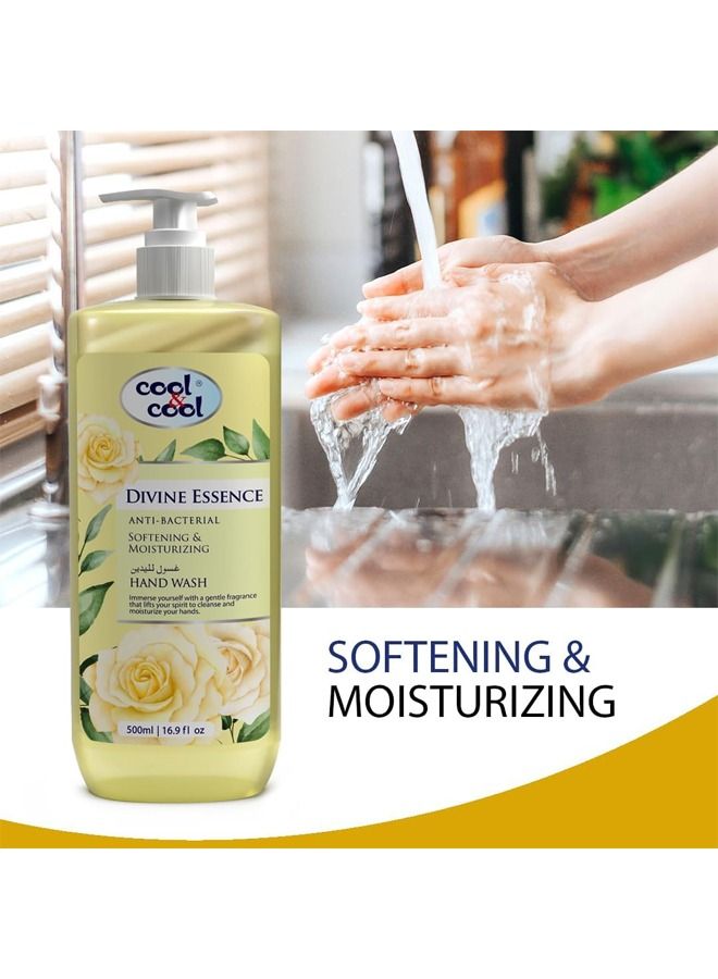 Anti-Bacterial Softening & Moisturizing Hand Wash - Divine Essence 500ml