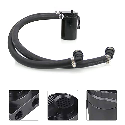 RYANSTAR RACING Ryanstar Oil Catch Can Kit Oil Separator Reservoir Tank Baffled Compatible with Ford F150 2.7EB 3.5EB 5.0L Passenger Side 2011-2021，Raptor 3.5L Ecoboost 2017-2021, Expedition 3.5L EcoBoost 2018-2021 - Image 5
